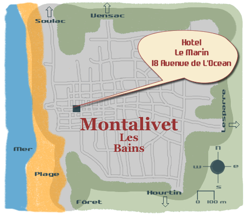 Karte von Montalivet